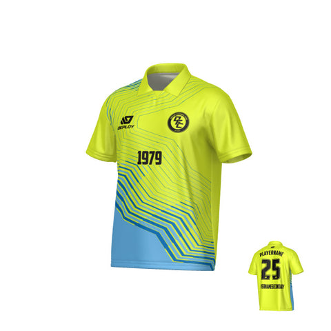 Circuit Collared Jersey - Neon Yellow