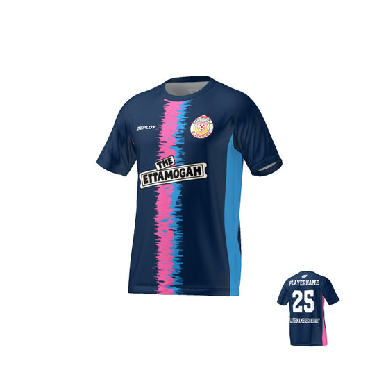 BDSFA - Static Stripe - Navy & Pink