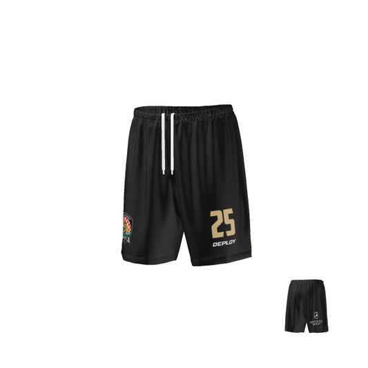 Gold Coast Strikers - Playing Shorts - Black and Gold