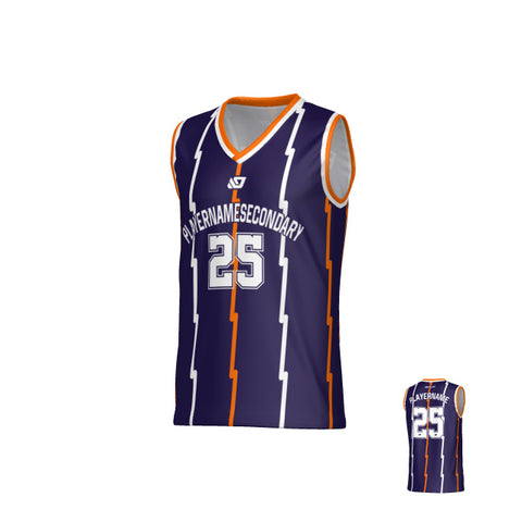 Volt Basketball Jersey - Purple & Orange