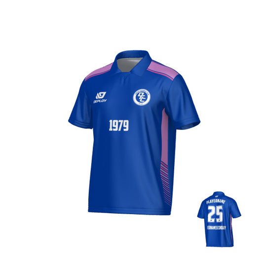 Apex Collared Jersey - Royal Blue & Purple