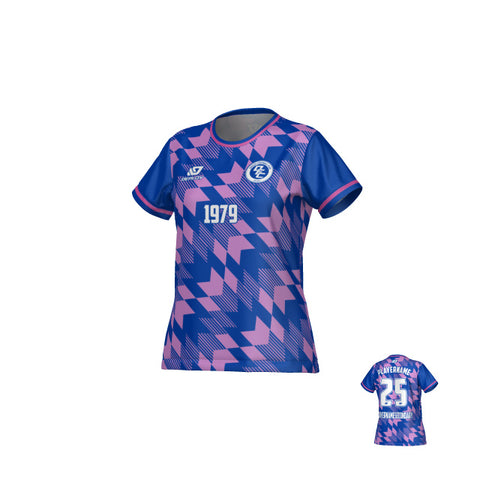 Leaves Womens Jersey - Royal Blue & Purple