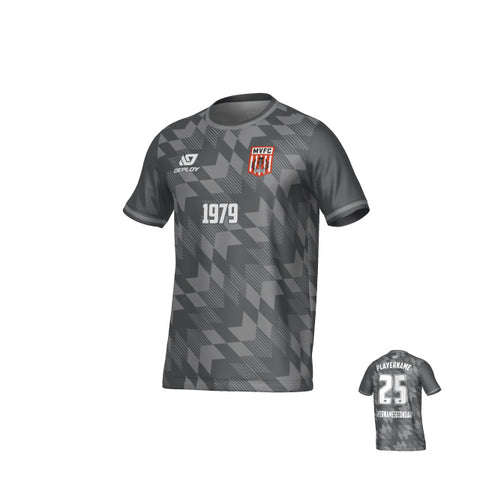 MOSS VALE FC SUMMER - LEAVES - GREY