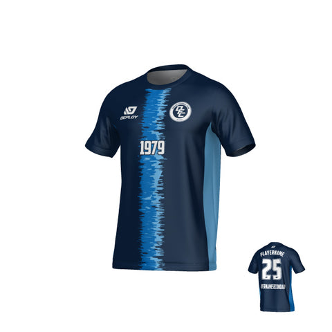 Rift Jersey - Navy & Sky Blue