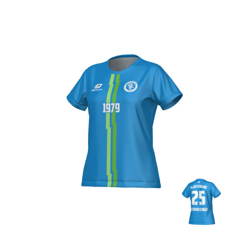 Lightning Womens Jersey - Blue & Neon Green