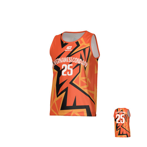 Shattered Sports Singlet - Orange