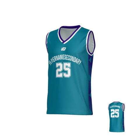 Totem Basketball Jersey - Teal & Purple
