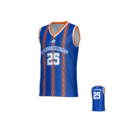Torrent Basketball Jersey - Blue & Orange