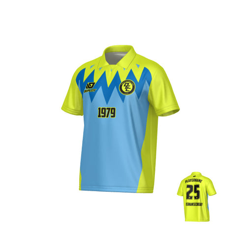 Carnival Collared Jersey - Neon Yellow