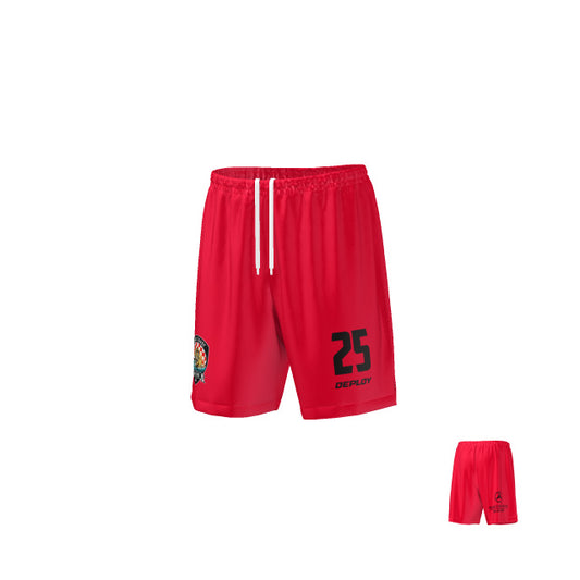 Gold Coast Strikers - Playing Shorts - Red and Black