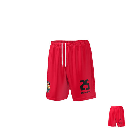 Gold Coast Strikers - Playing Shorts - Red and Black