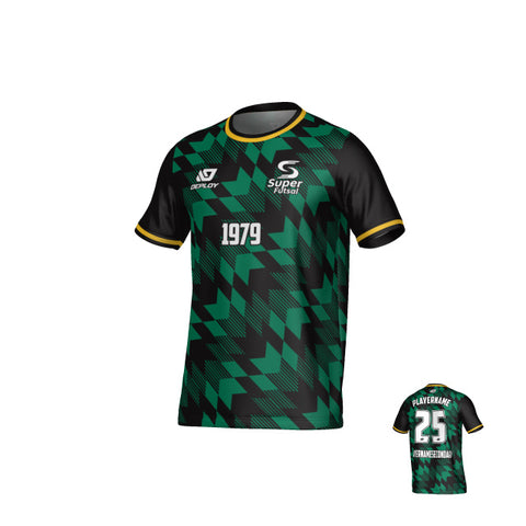 SUPER FUTSAL - LEAVES - BLACK & GREEN