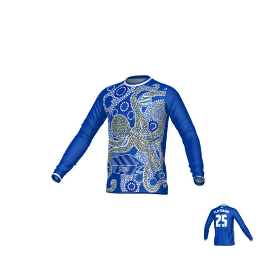 Hellenic Athletic Club - Long Sleeve Supporter Jersey Blue