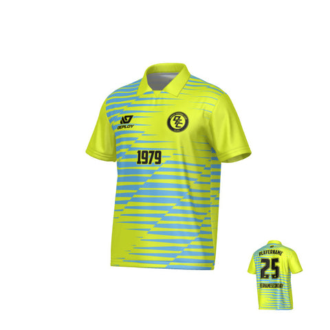 Static Collared Jersey - Neon Yellow