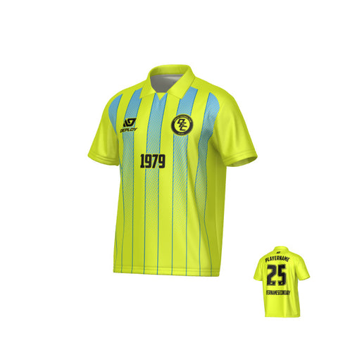 Streamline Collared Jersey - Neon Yellow