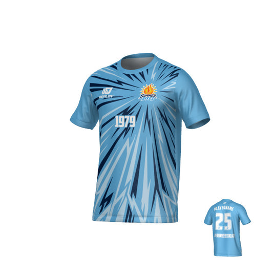 SUTHERLAND SHIRE FA SUMMER - BURST - SKY BLUE
