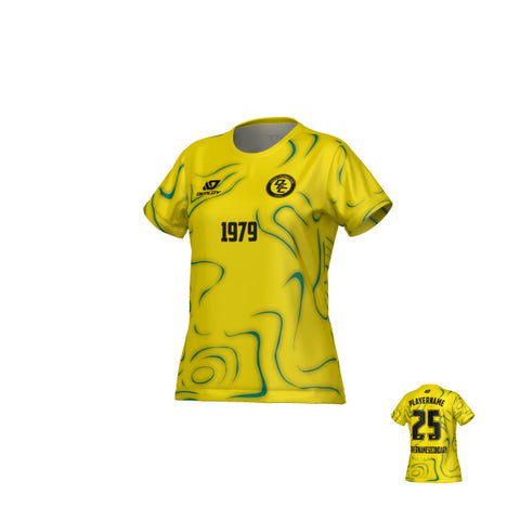 Marble  Womens Jersey - Yellow