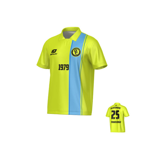 Edge Collared Jersey - Neon Yellow