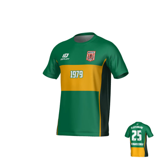 MOSS VALE FC SUMMER - SHIFT - GREEN & GOLD