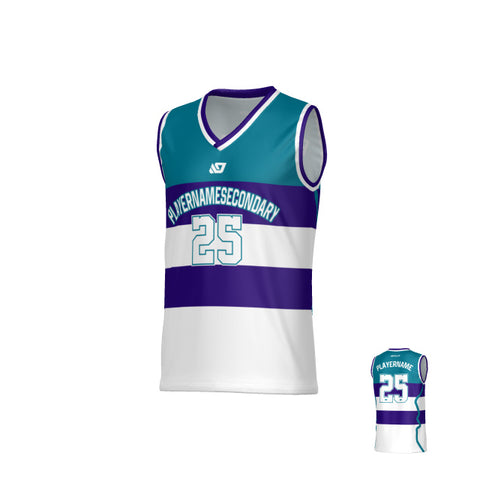 Victory Basketball Jersey - Teal & Purple