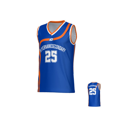 Halo Basketball Jersey - Blue & Orange