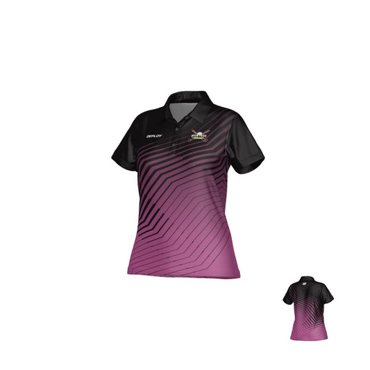 Oran Park Hockey - Club Polo (Pink) Stripe Ladies