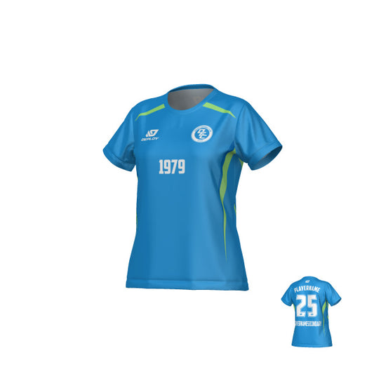 Arc  Womens Jersey - Blue & Neon Green