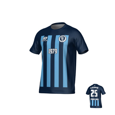 Bars Jersey - Navy & Sky Blue