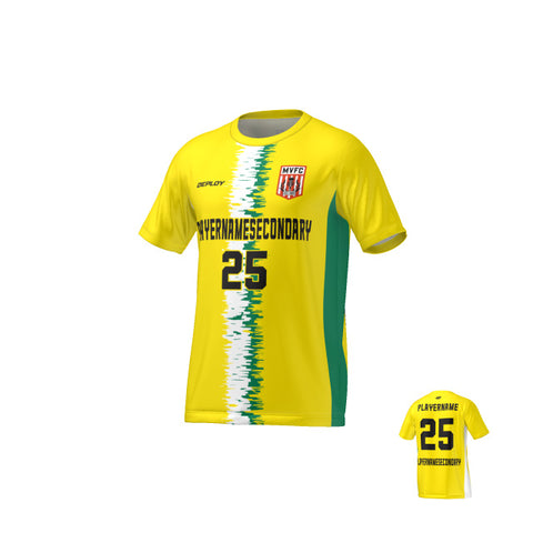 Moss Vale FC - Flight Jersey Static- Yellow