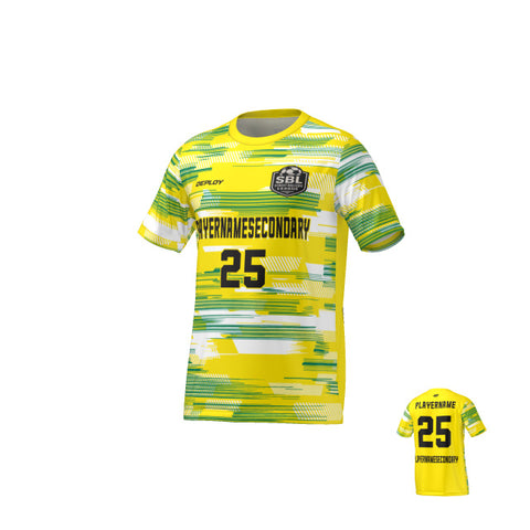 Street Ballers League - Flight Jersey Glitch - Yellow