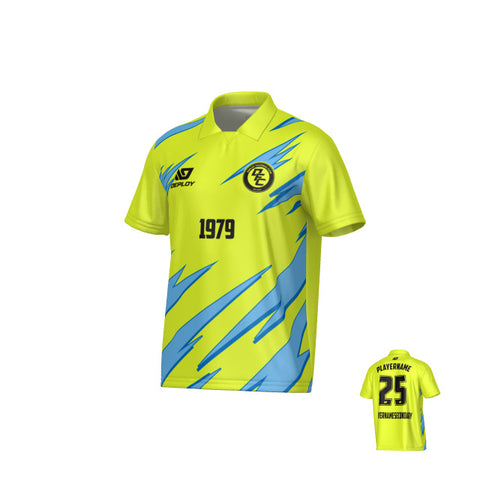 Sharp Collared Jersey - Neon Yellow