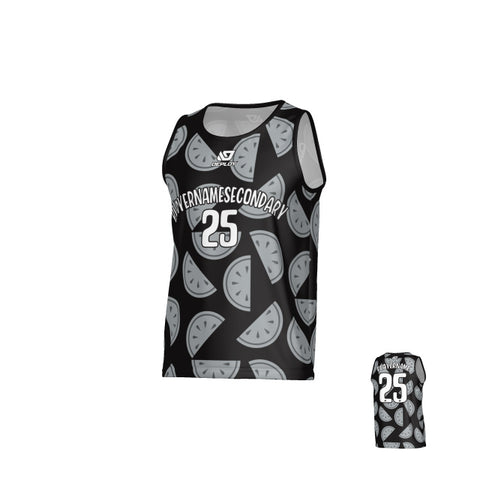 Watermelon Sports Singlet - Black