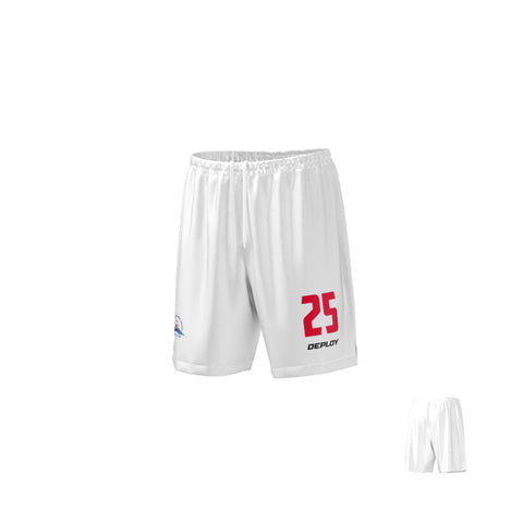 GERRINGONG BREAKERS FC - PLAYING SHORTS WHITE - YOUTH AND UNISEX