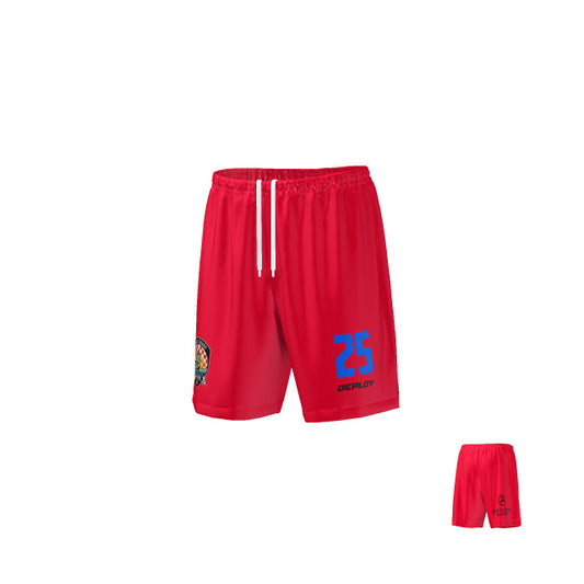 Gold Coast Strikers - Playing Shorts - Red and Blue