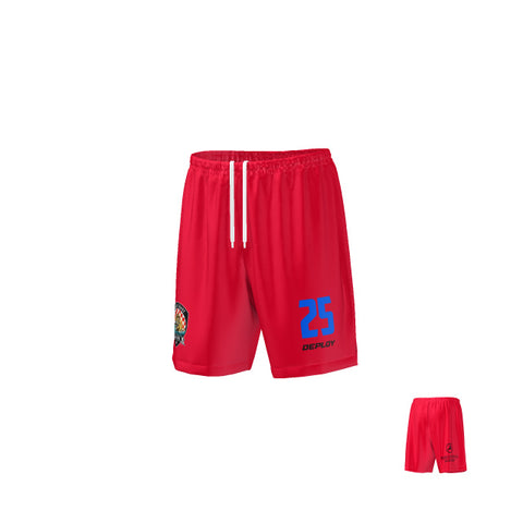 Gold Coast Strikers - Playing Shorts - Red and Blue