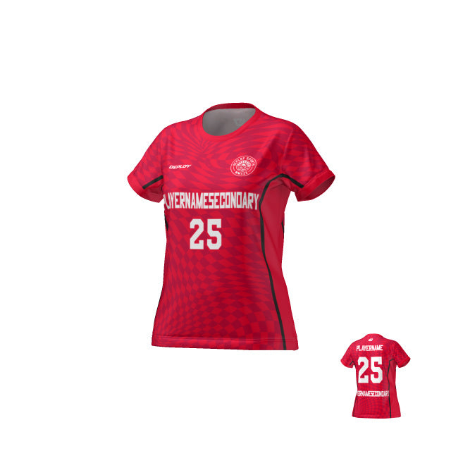 Flight Jersey Womens Warped - Red