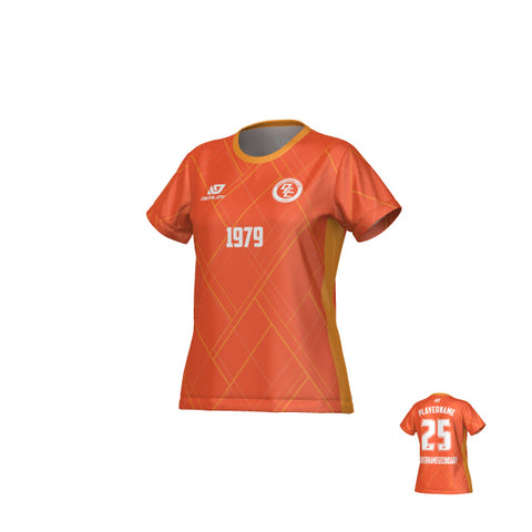 Plaid Womens Jersey - Orange