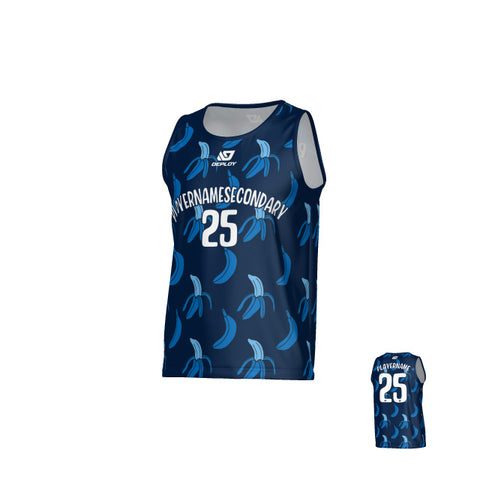 Banana Sports Singlet - Navy