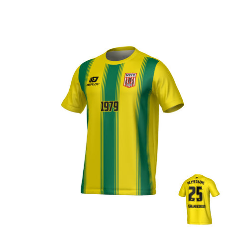MOSS VALE FC SUMMER - PILLARS - YELLOW & GREEN