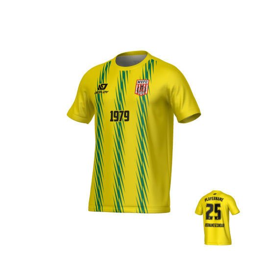 MOSS VALE FC SUMMER - ZIG ZAG - YELLOW & GREEN