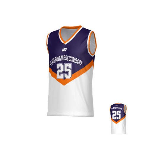 Peak Basketball Jersey - Purple & Orange
