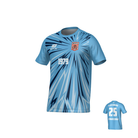 MOSS VALE FC SUMMER - BURST - SKY BLUE