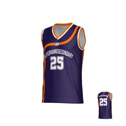 Halo Basketball Jersey - Purple & Orange