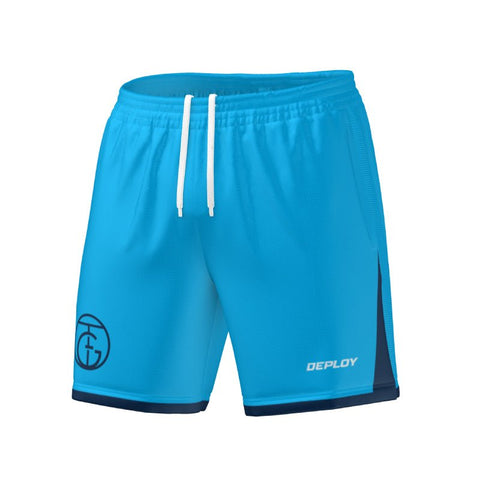 GT FOOTBALL COACHES SHORTS - SKY BLUE Deploy Football