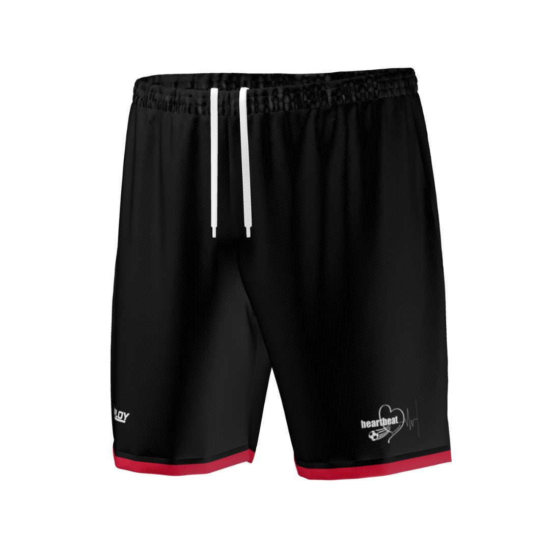 Heartbeat of Football Black Playing Shorts Deploy Football