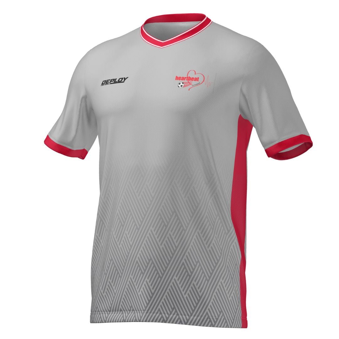 Heartbeat of Football - Greyscale Playing Jersey Deploy Football