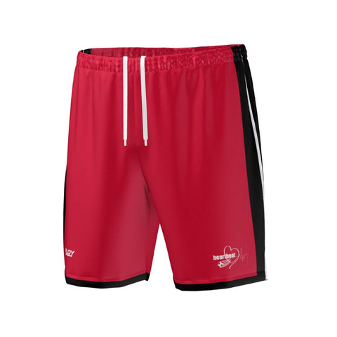 Heartbeat of Football Red Playing Shorts Deploy Football