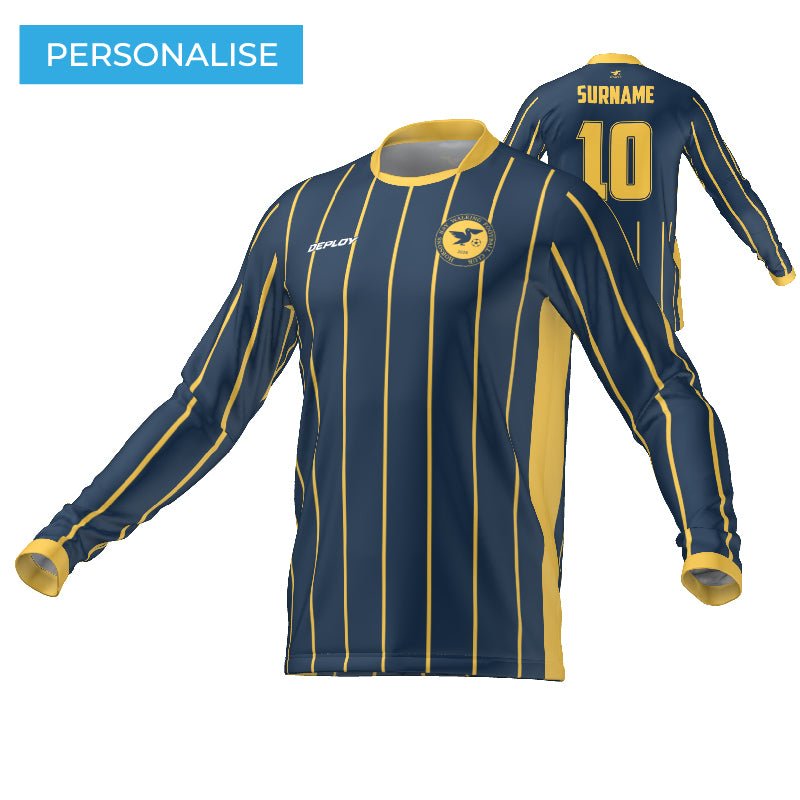 Hobsons Bay Walking Football Goalkeeper Navy Jersey Deploy Football