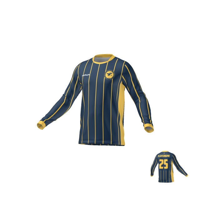 Hobsons Bay Walking Football Goalkeeper Navy Jersey Deploy Football