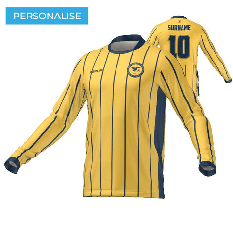 Hobsons Bay Walking Football Goalkeeper Navy/Yellow Jersey Deploy Football